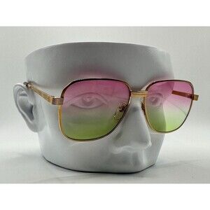NEW Vintage Oversize Sunglasses | Non RX Square Gold Style Watermelon Lens #745